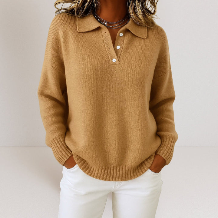 Olivia™ | Pull en tricot doux avec col