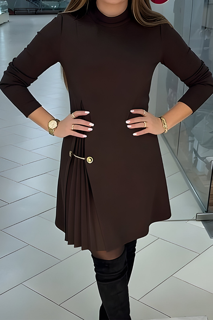 Cora™ | Robe Courte Plissée Élégante