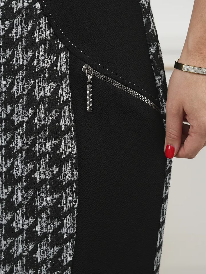 Lysa™ | Robe Midi Stylée à Motifs