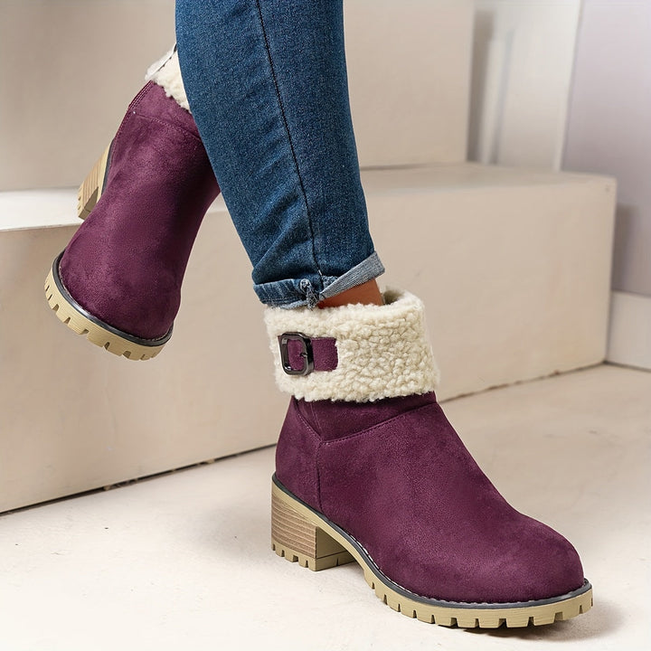 Ophélie | Bottines Hivernales Douces et Élégantes