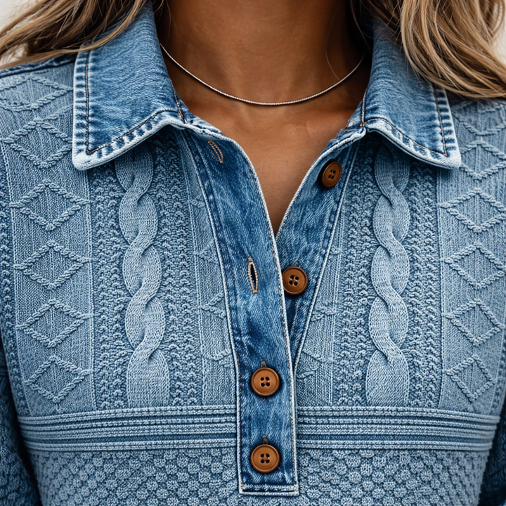 Blouse Décontractée Vintage