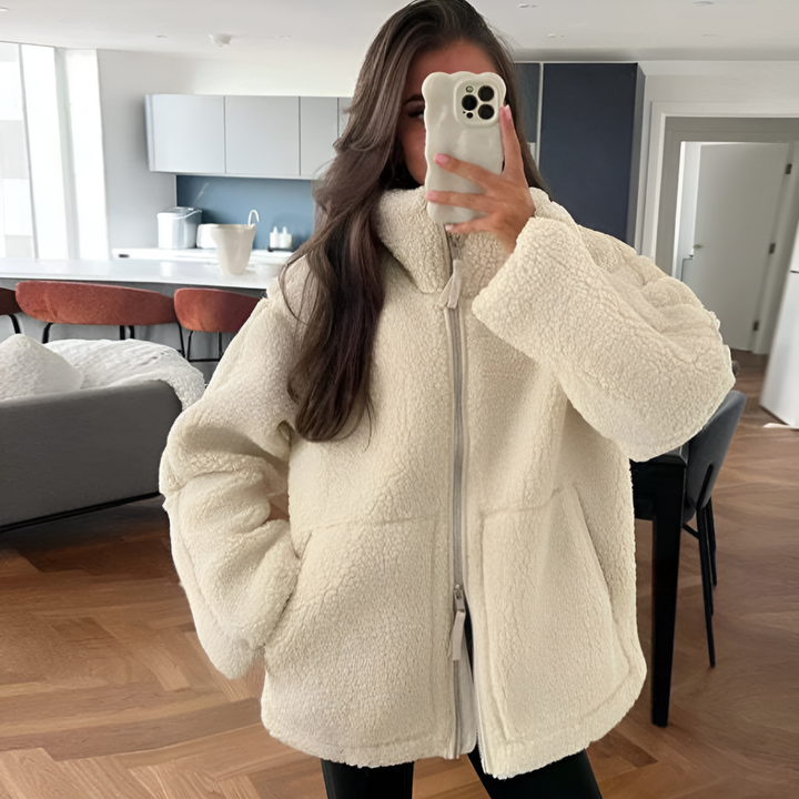 Jade | Veste en teddy fleece