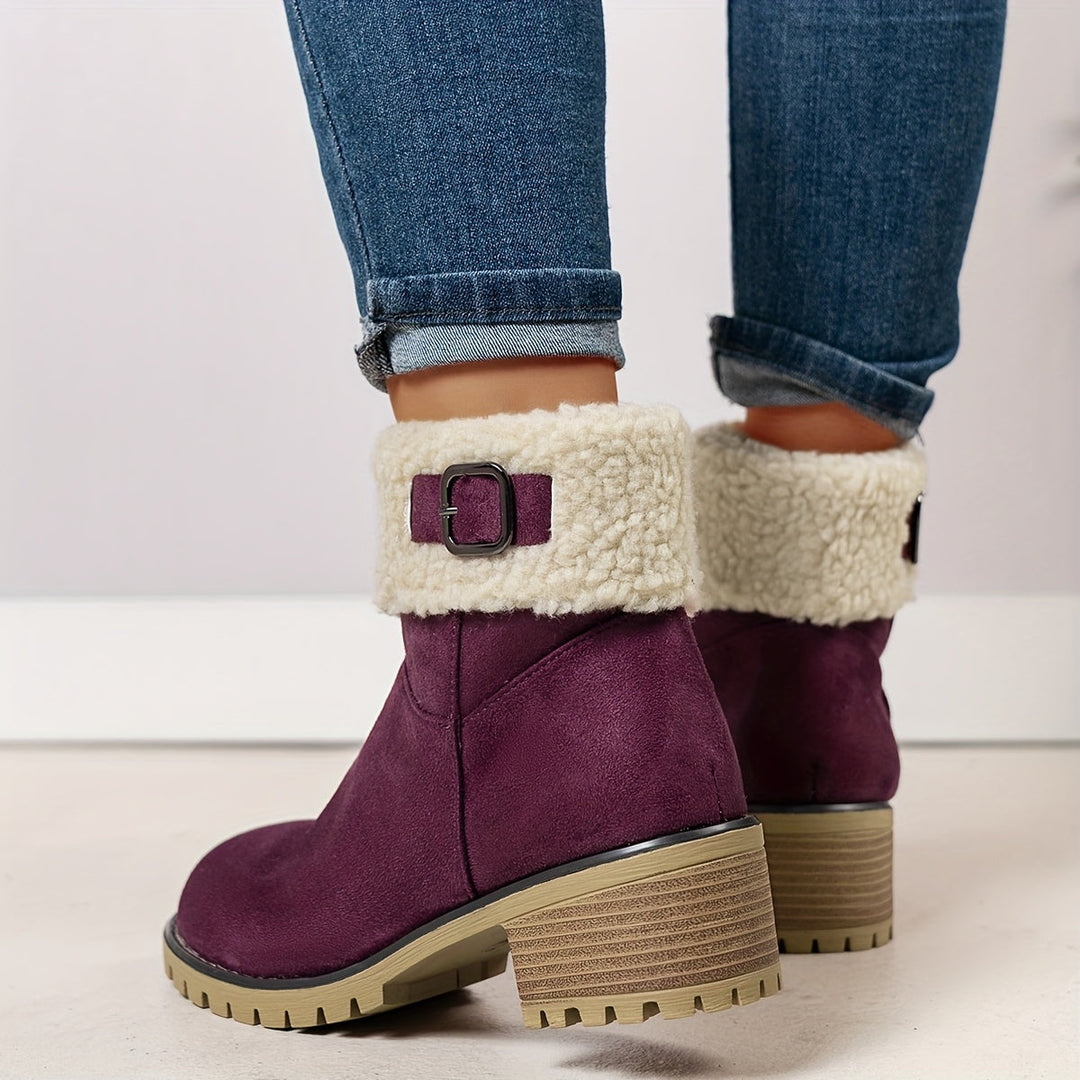Ophélie | Bottines Hivernales Douces et Élégantes