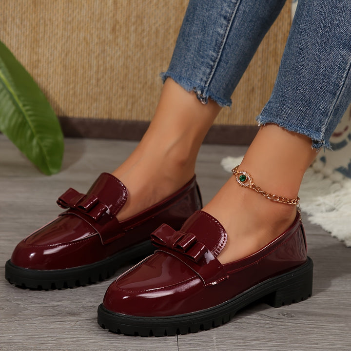Claudine™ – Mocassins vernis à semelle stable et confort longue durée