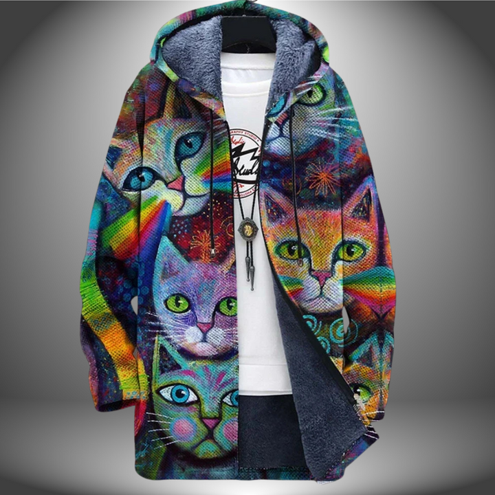 Félinité - Manteau Long en Peluche