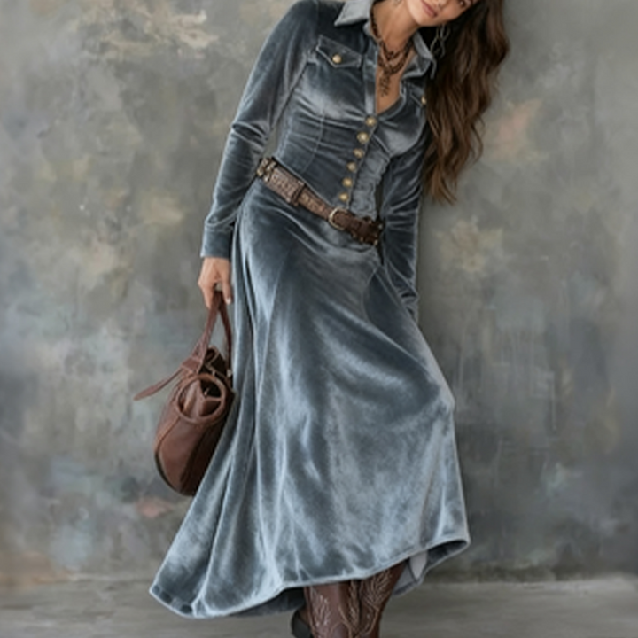 Vena™ | Robe Longue Fluide Moderne