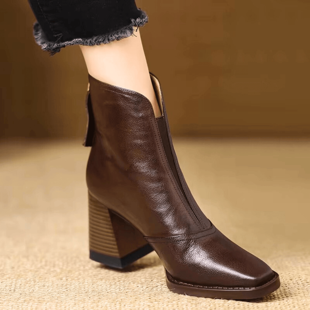 Rosalie™ | Bottines de Luxe à Talon Moyen